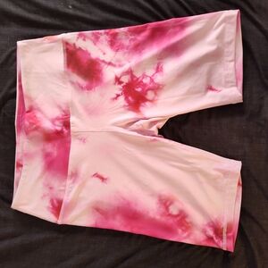 Brami Style Pink Tie-Dye Biker Shorts